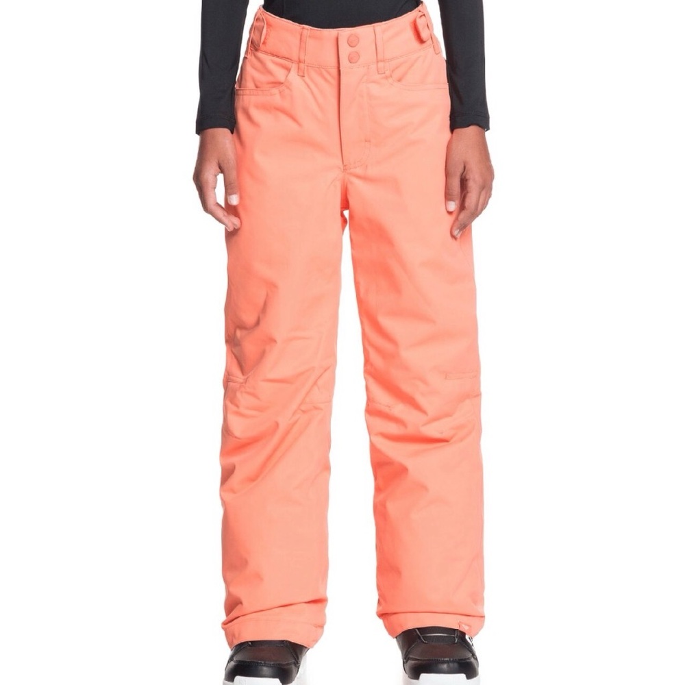 Roxy Girls Pink/Orange Backyard Snow Pants